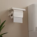 Modern Wall Mounted Bathroom Accessories With Toilet Paper Holder And Tissue Box