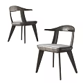 Modern Leisure Chair With Wooden Frame Armrests And Upholstered Seat Design