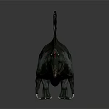 Spinosaurus Dinosaur Model With Gray Green Body Red Sail And Standing Pose