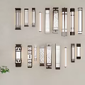 Modern Wall Lights With Various Designs And Geometric Patterns For Indoor Home Decor 3d model