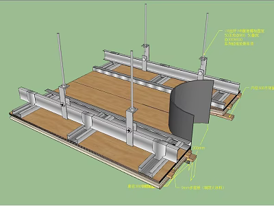 Hardware Tools For Metal Frame Support Structure And Mechanical Components Installation 3d model