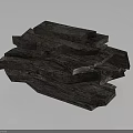 Natural Stacked Wood Stone Pieces Featuring Rustic Texture for Home Decor and Construction
