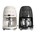 Smeg Coffee Makers White And Black Vintage Design With Glass Carafe Kitchen Appliance