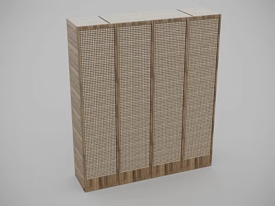 Internet Celebrating Vacation Style Rattan Wardrobe 3d model