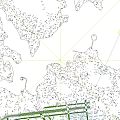 Urban Aerial Planning with High Rise Buildings Green Spaces and Water Areas