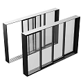 window frame sliding window casement window 3d model