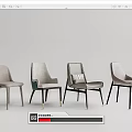 Modern Dining Chairs In Various Styles Featuring Neutral And Green Tones With Metal Legs