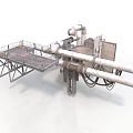 Heavy Duty Industrial Equipment With Steel Platform Pipes And Mechanical Structure