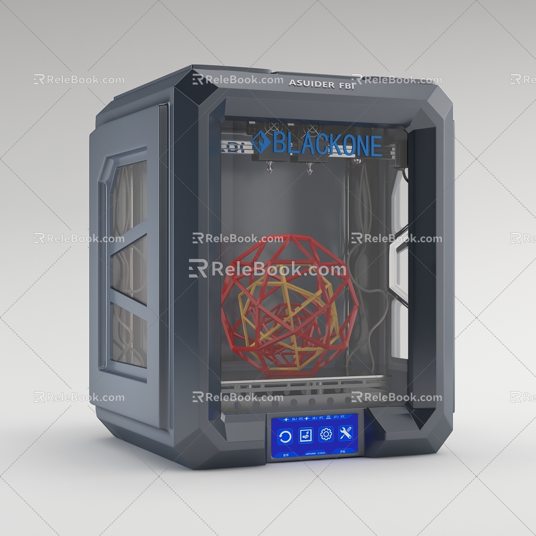 Modern Printers 3d model