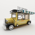 Modern Vans Mobile Vending Diner 3d model