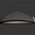 Gray Fabric Beret Hat with Stylish Label for Fashion Accessory Outfit