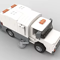 Lego toy building blocks sweeper car cleaning car 3d model