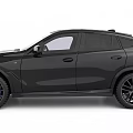 BMW X6 Black Sports Activity Coupe With Sport Wheels And Sleek Roofline