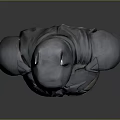 Detailed Batman Bust Sculpture With Gray Armor Mask And Chest Design Features