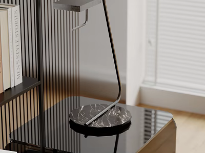 Table lamp combination table lamp bedside table 3d model