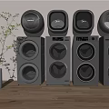 Modern Silver Washing Machines With Round Doors Floor And Wall Mounted Multiple Units
