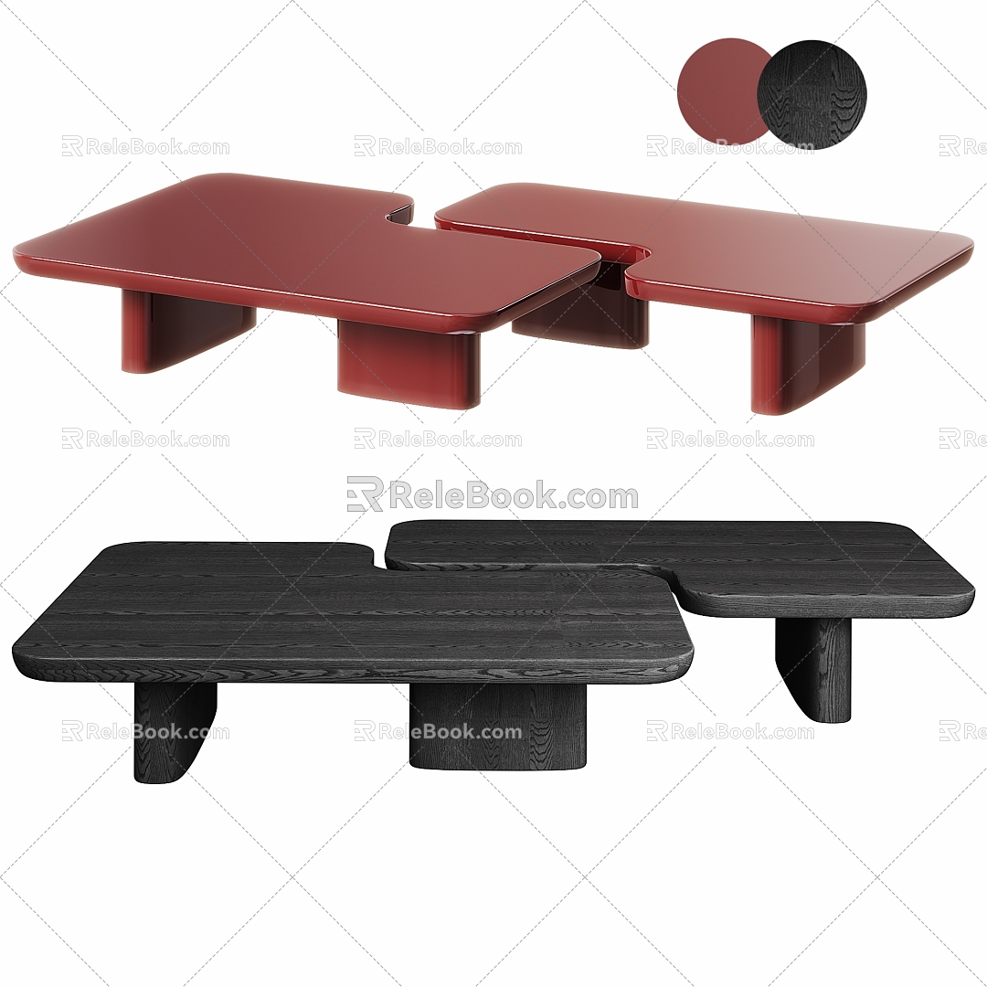 Modern living room coffee table 3d model