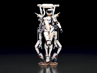 Modern Beauty Warrior Future Warrior IP Handset 3d model