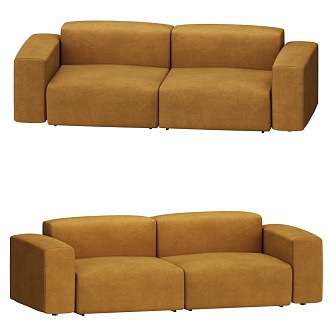 Tofu block sofa living room sofa children'sofa office sofa 3d model