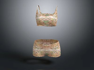 Modern Underwear Camouflage Underwear Silk Underwear Cotton Underwear 3d model
