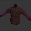 Brown Leather Jacket With Zipper Front Cuffed Sleeves And Pockets For Casual Daily Wear
