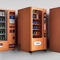 Vending Machine Automatic Beverage Machine Vending Machine Freezer 3d model