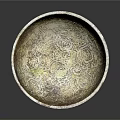 Decorative Ceramic Bowl With Intricate Dragon Patterns And Golden White Finish