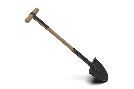 modern shovel 3d model