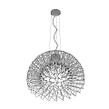 Unique Shaped Pendant Light With Geometric Mesh Metal Frame For Modern Interior 3d model