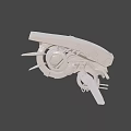 Detailed Grey 3D Fighter Jet Model With Complex Structure Weapon Systems And Design Components