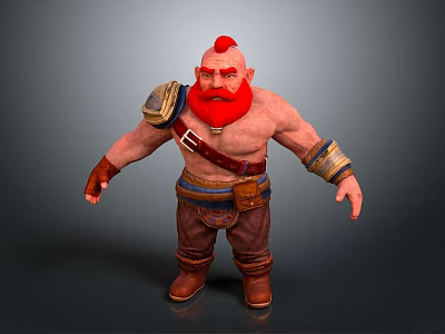 Dwarf Gnome Warrior Gnome Warrior Female Dwarf Female Gnome Female Elf Cartoon Witch 3d model