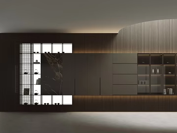 Modern Decorative Cabinet Tea Cabinet Hanging Decorative Cabinet (ID:ggagh936517)