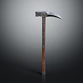 Heavy Duty Axe Hardware Tool with Sturdy Wooden Handle and Sharp Metal Head