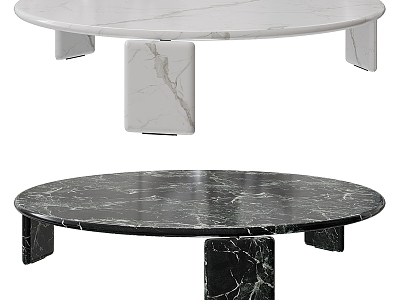 Minotti modern marble side 3d model