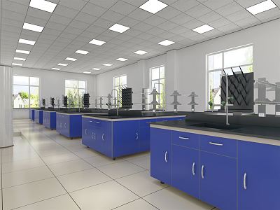 Modern Laboratory 3d model