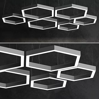 Modern Ceiling Light Honeycomb Forstlight Ceiling Lighting 3d model