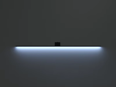 Modern Slim Linear Wall Light With Sleek Design And Warm LED Ambient Glow 3d model