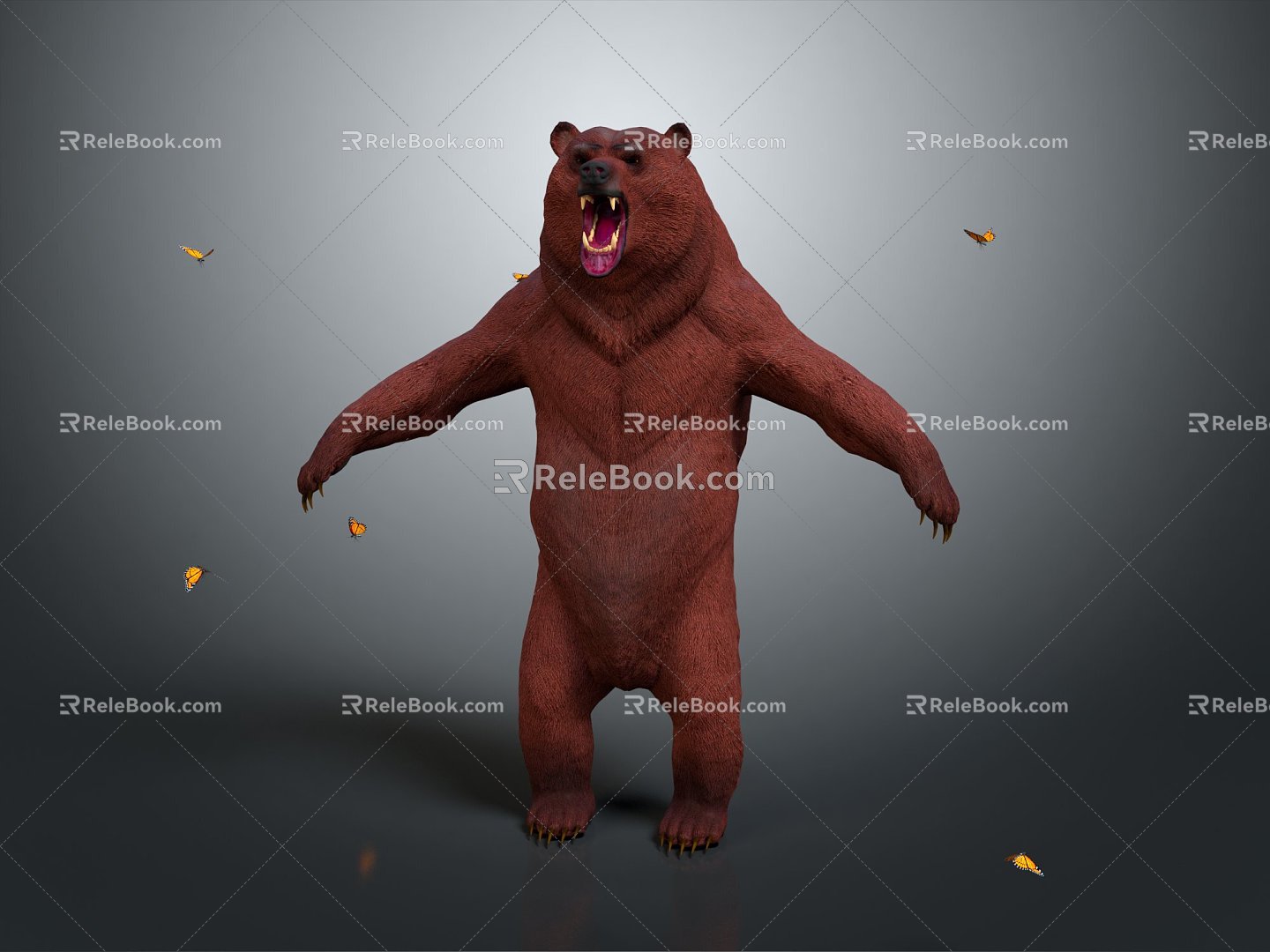 Modern Bear Big Bear Little Bear Black Bear 3d model