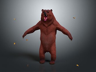 Modern Bear Big Bear Little Bear Black Bear 3d model