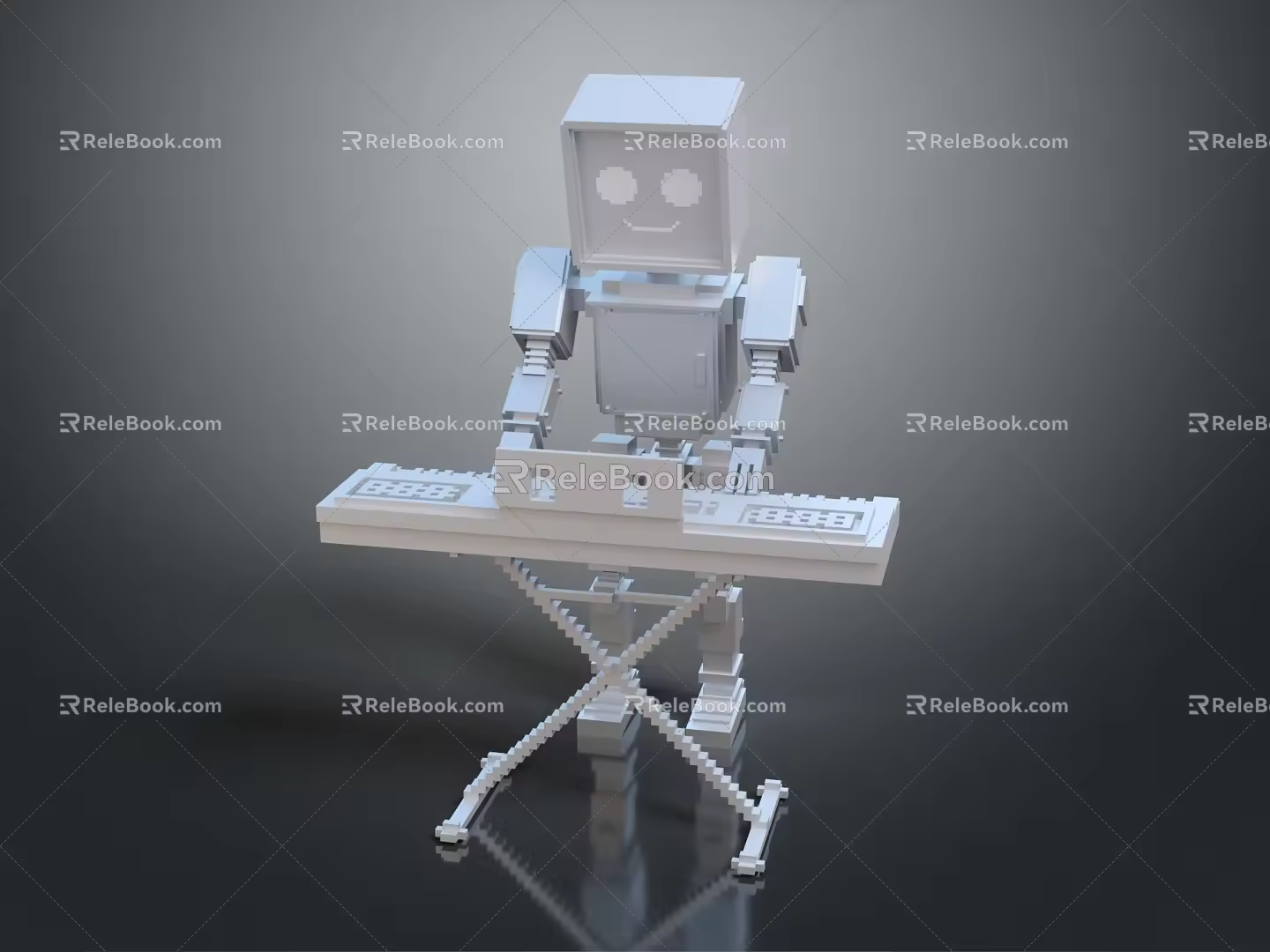 Robot Robot Assistant Small Robot Robot Butler 3d model