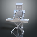 Robot Robot Assistant Small Robot Robot Butler 3d model