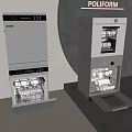 POLIFORM Modern Stainless Steel Built in Kitchen Appliances with Dish Storage