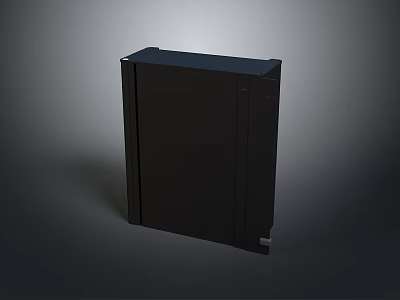 Sleek Modern Black Computer Tower PC Case With Compact And Durable Design 3d model