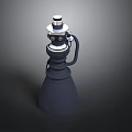 Industrial Mechanical Device With Conical Base Top Knob And Metal Connecting Parts