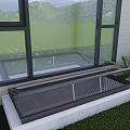 Elegant Detached Villa Featuring Large Windows Green Mountain View Lawn And Lush Plants