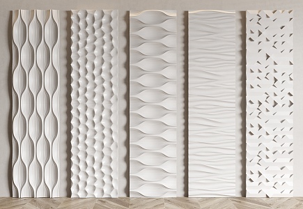 Modern wall panel 3d model