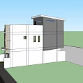Modern Two Story Single Family House With Stone Accent And Large Windows
