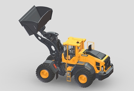 construction machinery excavator bulldozer 3d model