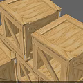 Square Stacked Wooden Storage Boxes With Openings For Home Organization And Decorative Use