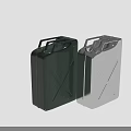 Industrial Metal Jerry Cans With Green and Silver Finish for Liquid Storage in Industry